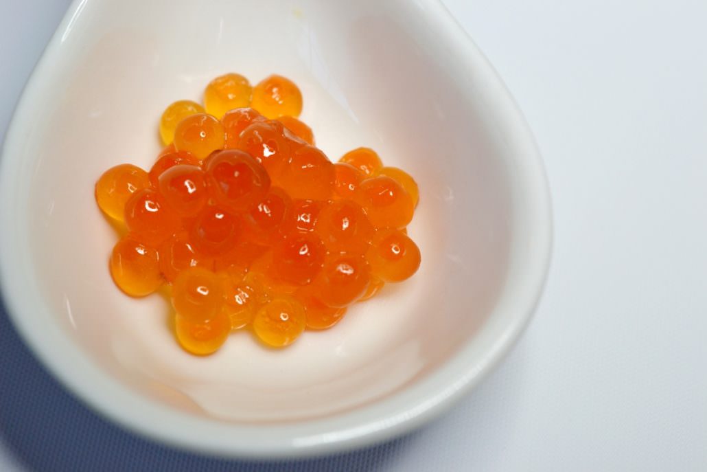Quail Eggs with Salmon Roe Caviar – Caviar Emporium