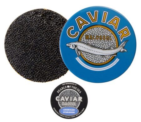 tin of hackleback caviar