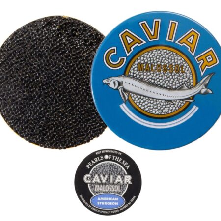 tin of hackleback caviar