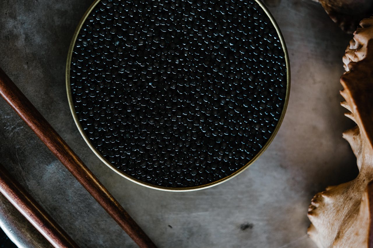 Caviar in a tin